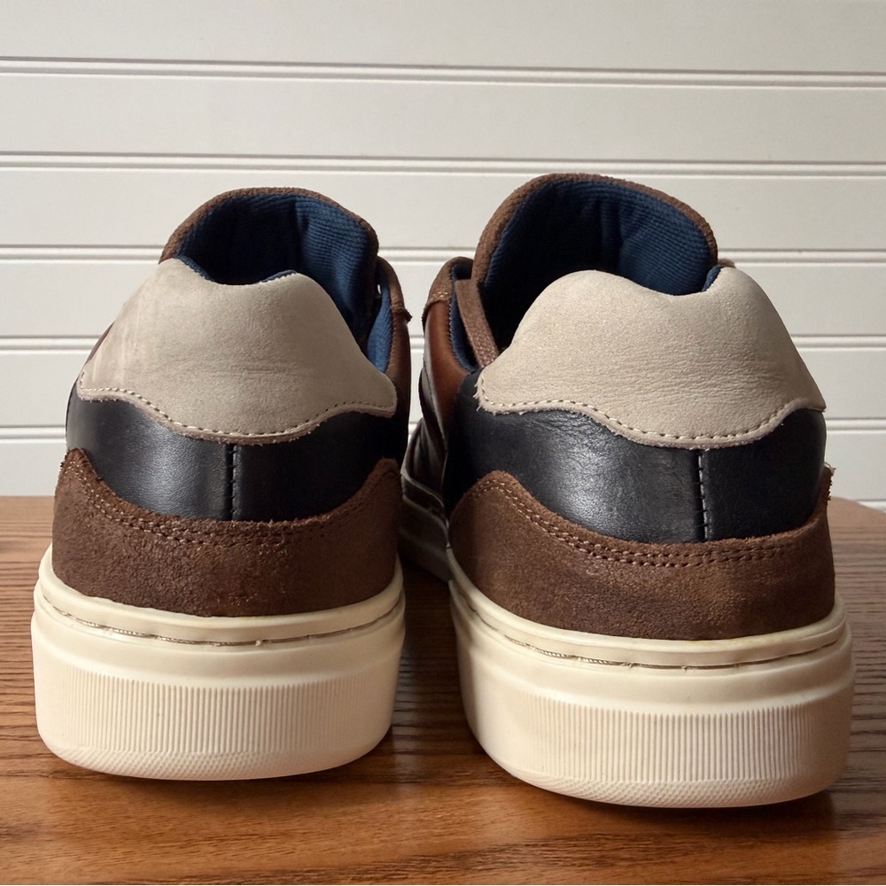 Fat Face Reid Skater Brown Leather Trainer NWOB - Picture 5 of 9